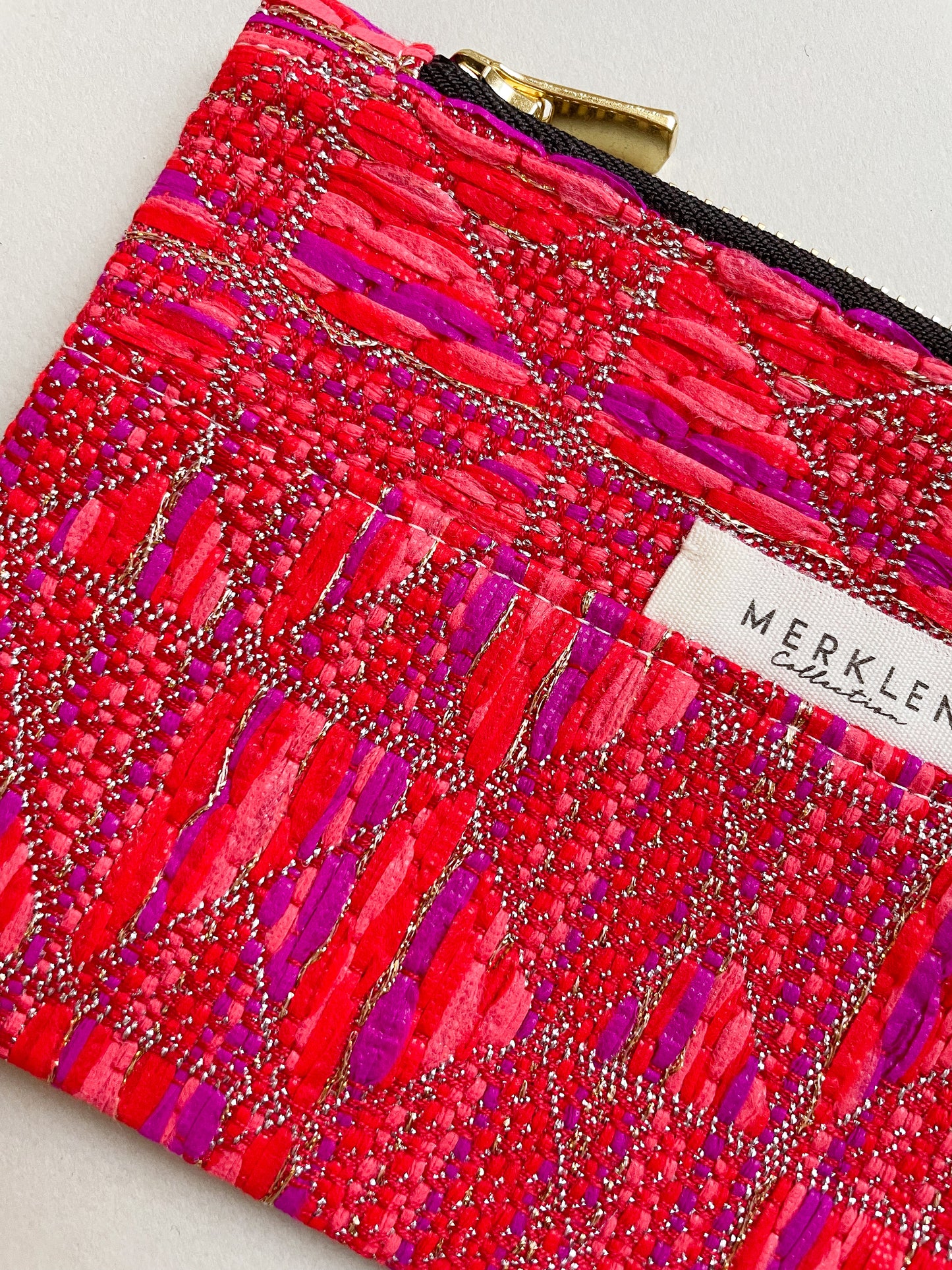 🌱 Pochette Maxime - Upcyclée en Tissus Haute Couture