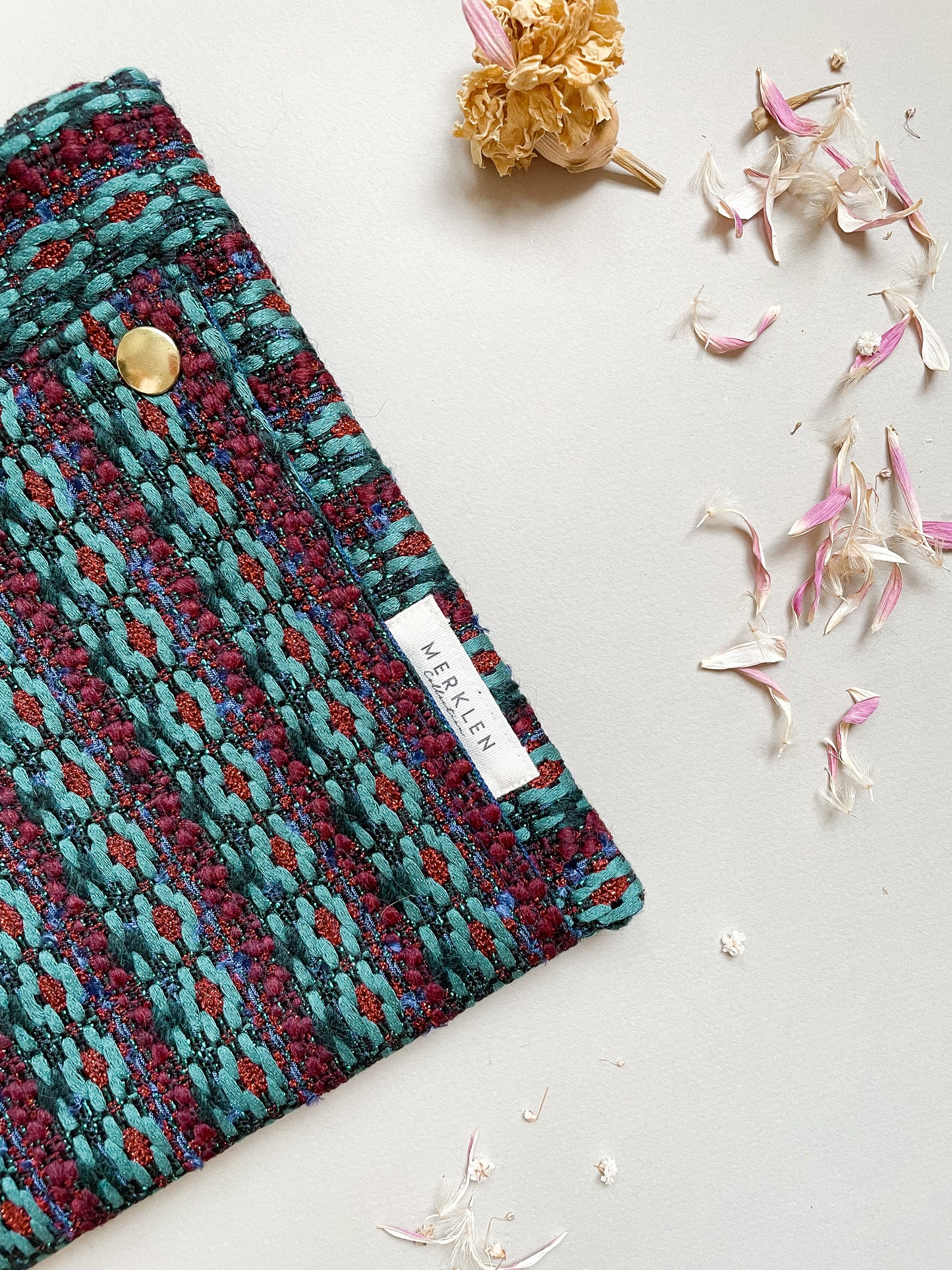 🌱 Pochette Gaël - Upcyclée en Tissus Haute Couture