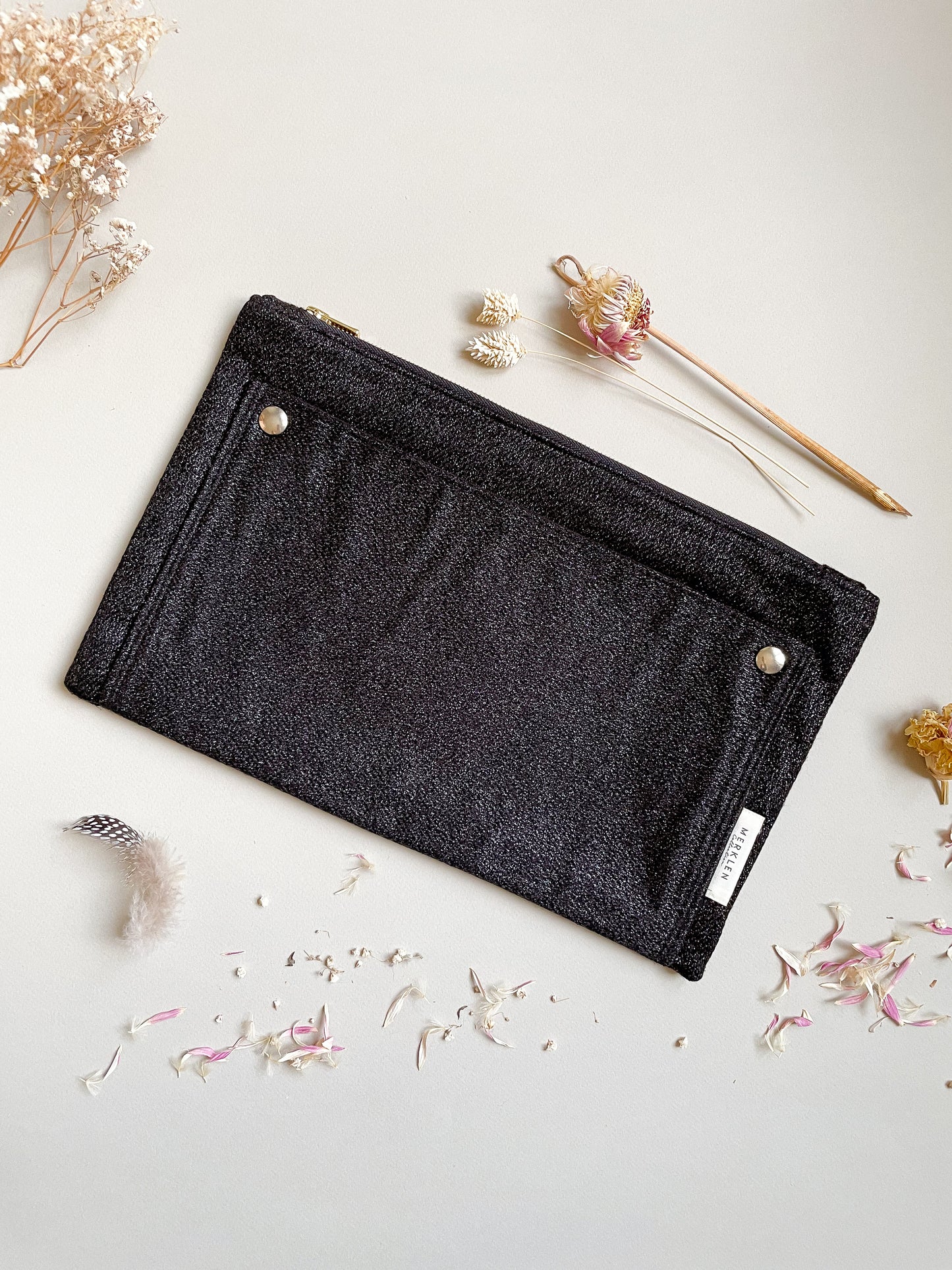 🌱 Pochette Gaël - Upcyclée en Tissus Haute Couture
