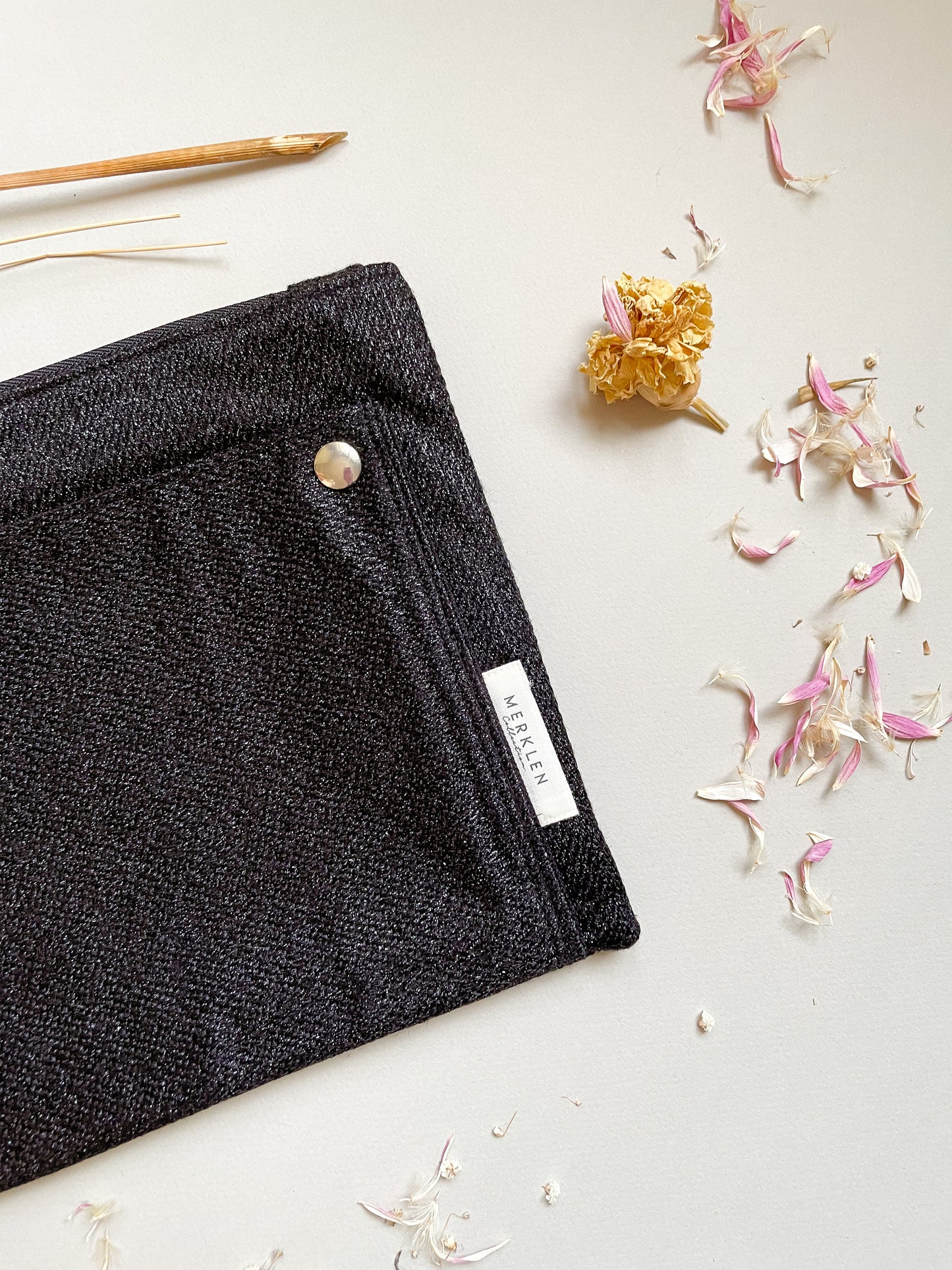 🌱 Pochette Gaël - Upcyclée en Tissus Haute Couture