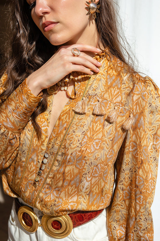 🌿 Blouse Ambre en Viscose ECOVERO – Éco-conçue et responsable