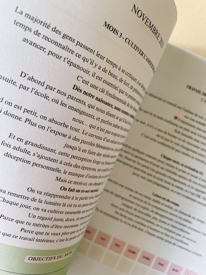 🔥 L'agenda PERSONNALISATION - 365 jours pour briller