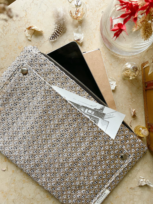 🌱 Pochette Gaël - Upcyclée en Tissus Haute Couture
