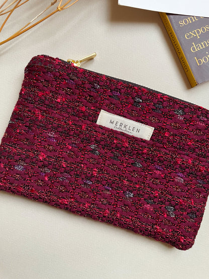🌱 Pochette Maxime - Upcyclée en Tissus Haute Couture