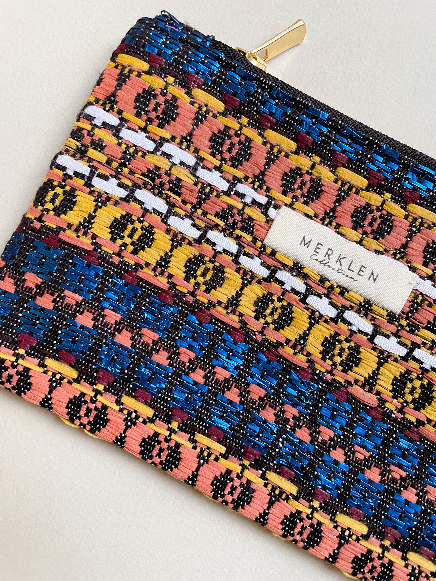 🌱 Pochette Maxime - Upcyclée en Tissus Haute Couture