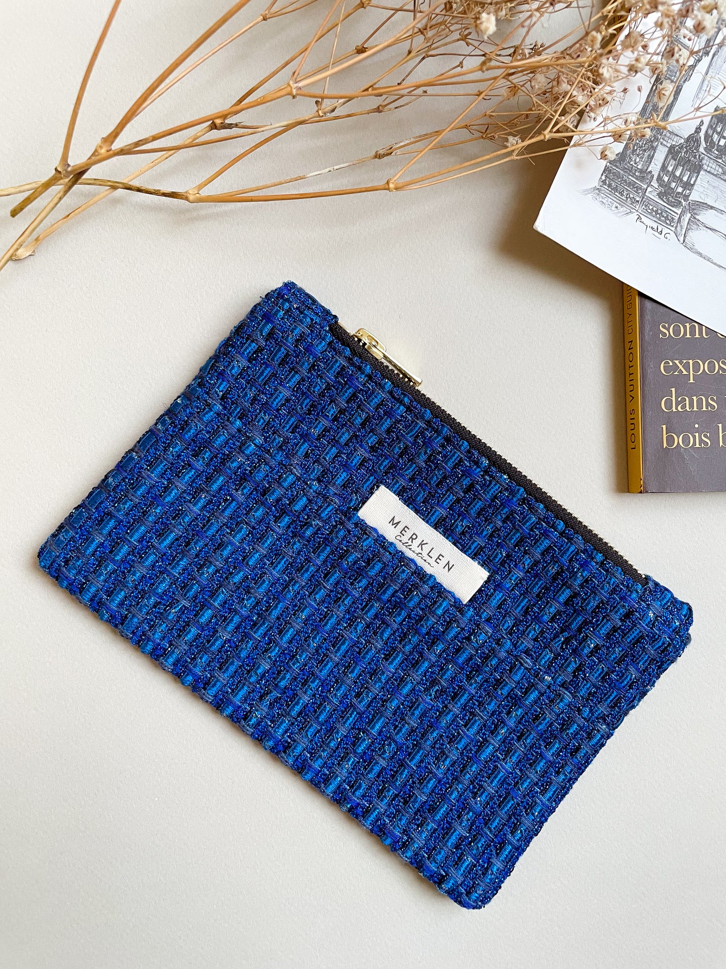 🌱 Pochette Maxime - Upcyclée en Tissus Haute Couture