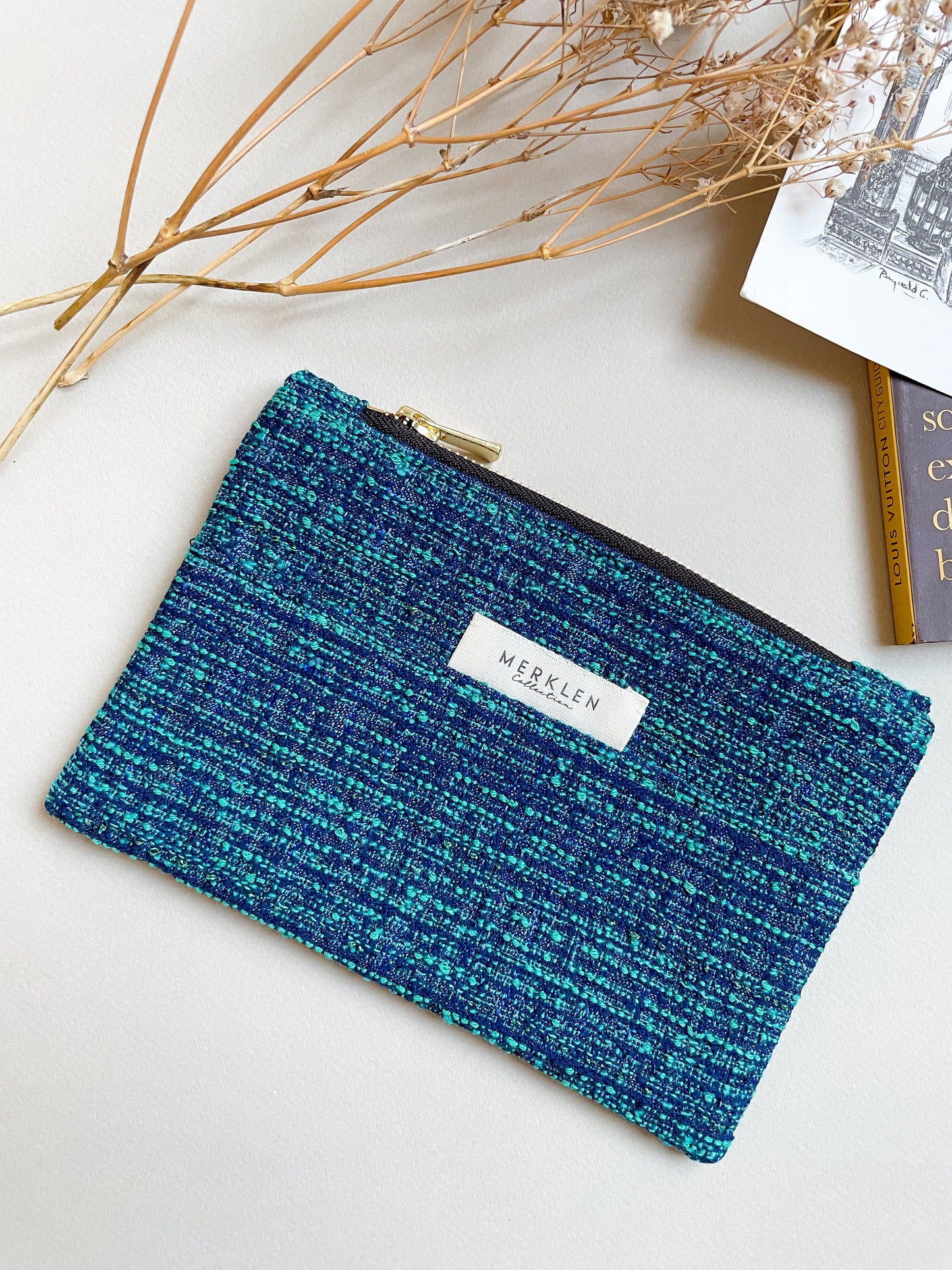 🌱 Pochette Maxime - Upcyclée en Tissus Haute Couture