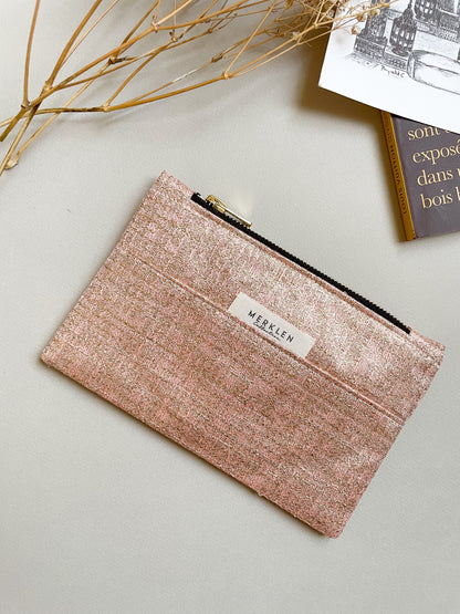 🌱 Pochette Maxime - Upcyclée en Tissus Haute Couture