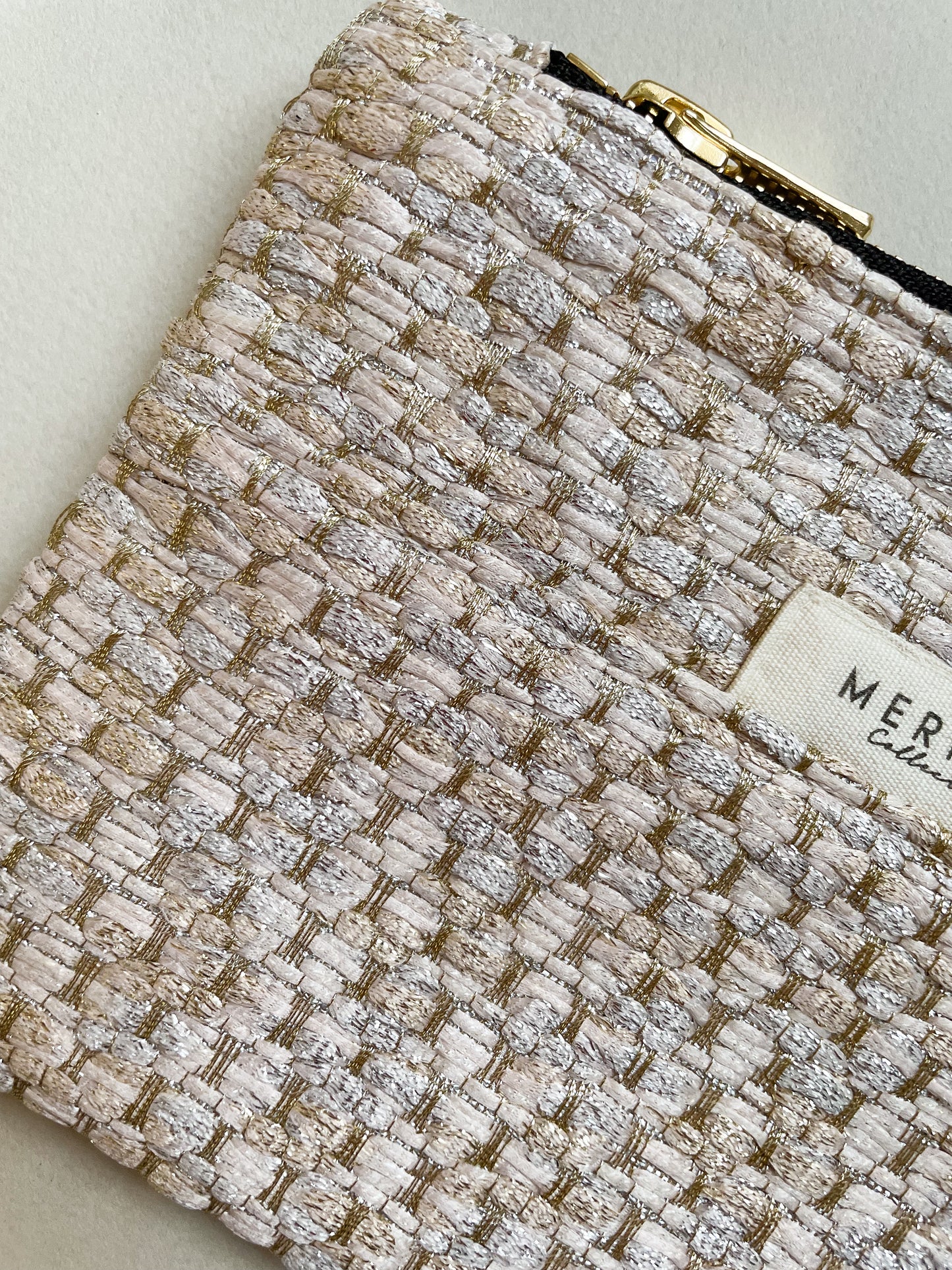 🌱 Pochette Maxime - Upcyclée en Tissus Haute Couture