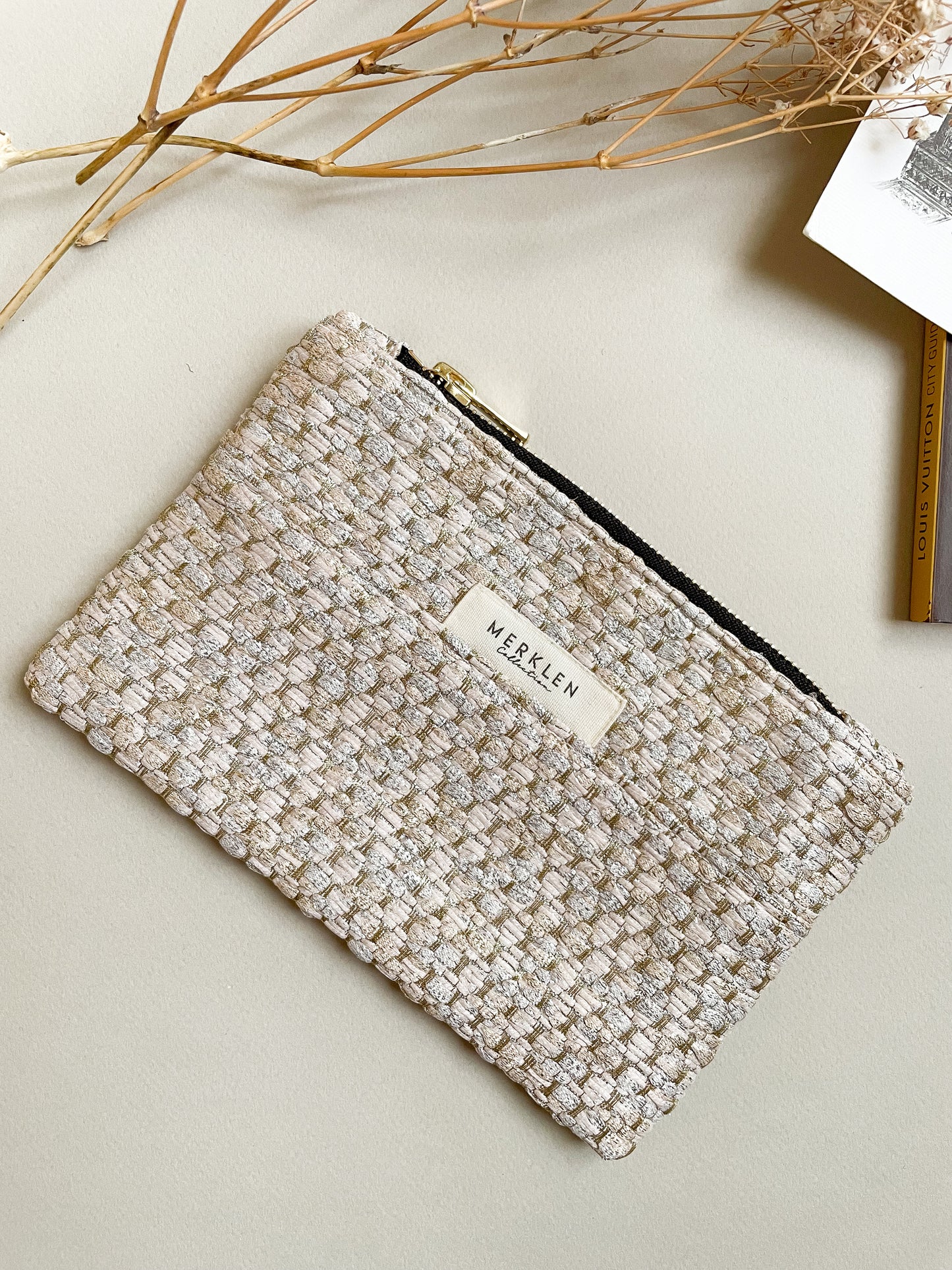 🌱 Pochette Maxime - Upcyclée en Tissus Haute Couture