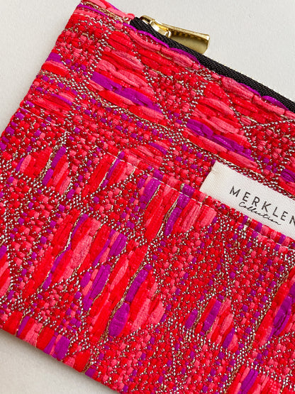 🌱 Pochette Maxime - Upcyclée en Tissus Haute Couture