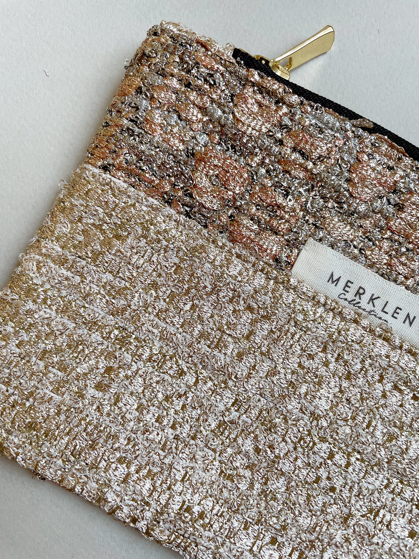 🌱 Pochette Maxime - Upcyclée en Tissus Haute Couture