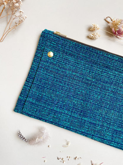 🌱 Pochette Gaël - Upcyclée en Tissus Haute Couture